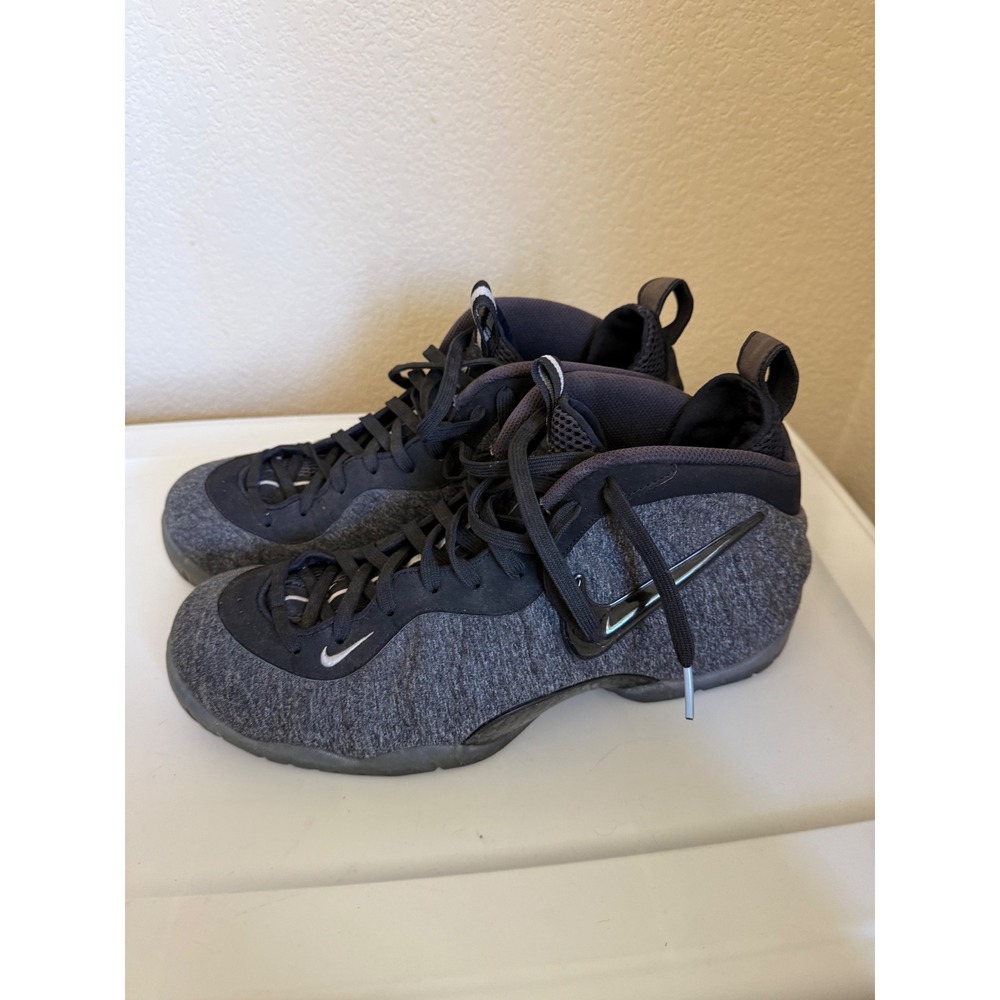 Nike Air Foamposite Pro Tech Fleece Dark Grey Heather Black Mens 11